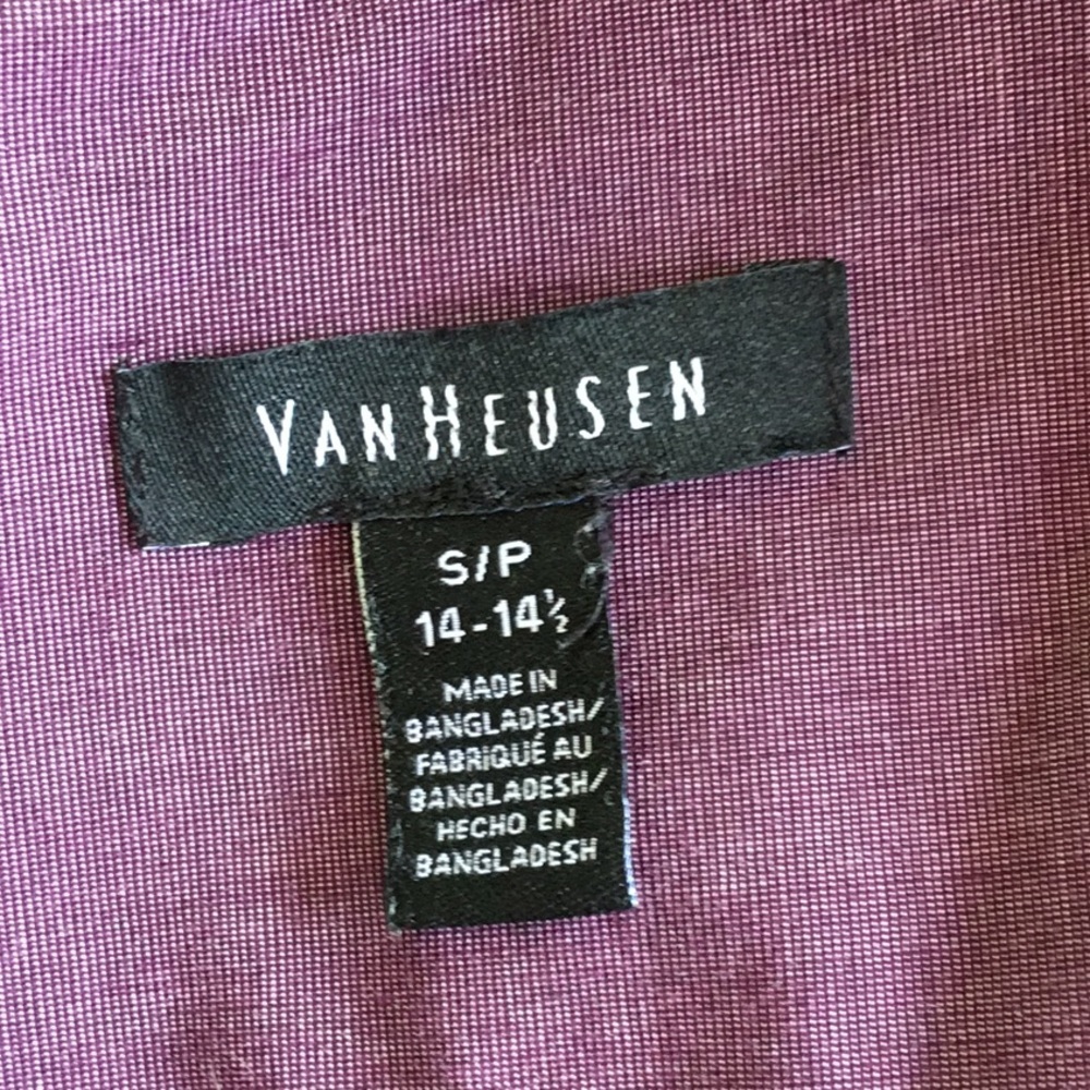Van Heusen burgundy button down - Picture 6 of 6